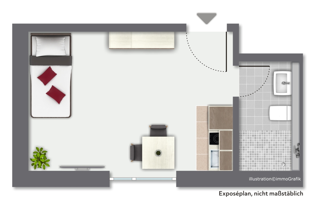 Grundriss - APARO_1_1ZKB Grundriss - APARO_1_1ZKB