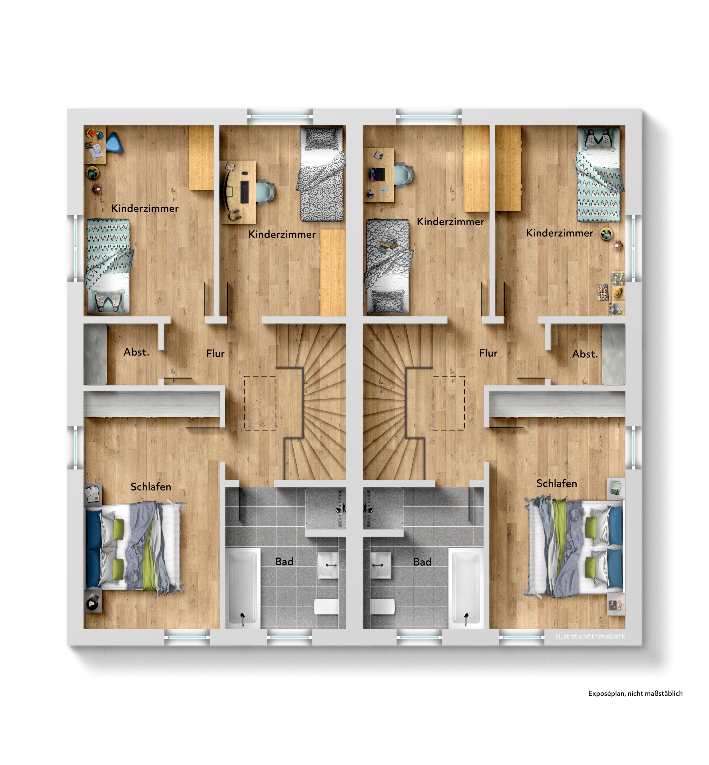 Grundrissplan 1. Obergeschoss Grundrissplan 1. Obergeschoss