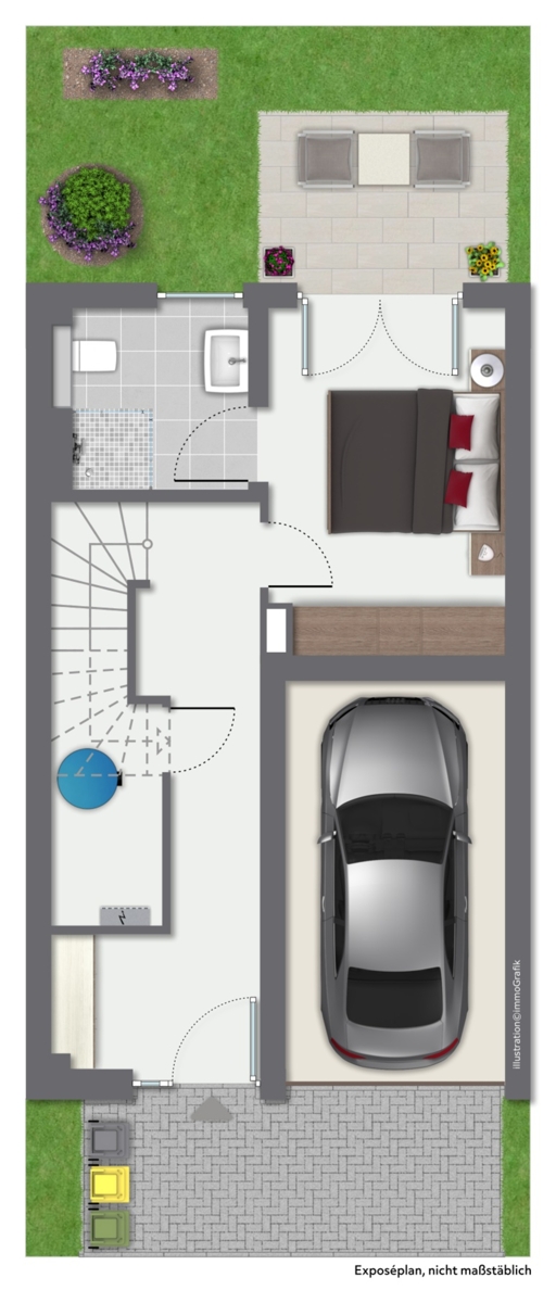 2043_Schützenhüttenweg_Plan EG möbl. - VK_SHW_1 2043_Schützenhüttenweg_Plan EG möbl. - VK_SHW_1