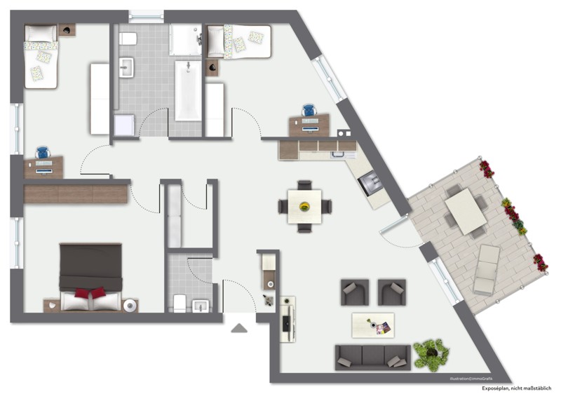 Wohnung 04 - VM_413_4ZKB Wohnung 04 - VM_413_4ZKB